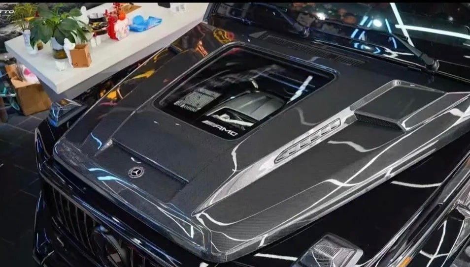 G63 Dry Carbon Bonnet Style 1