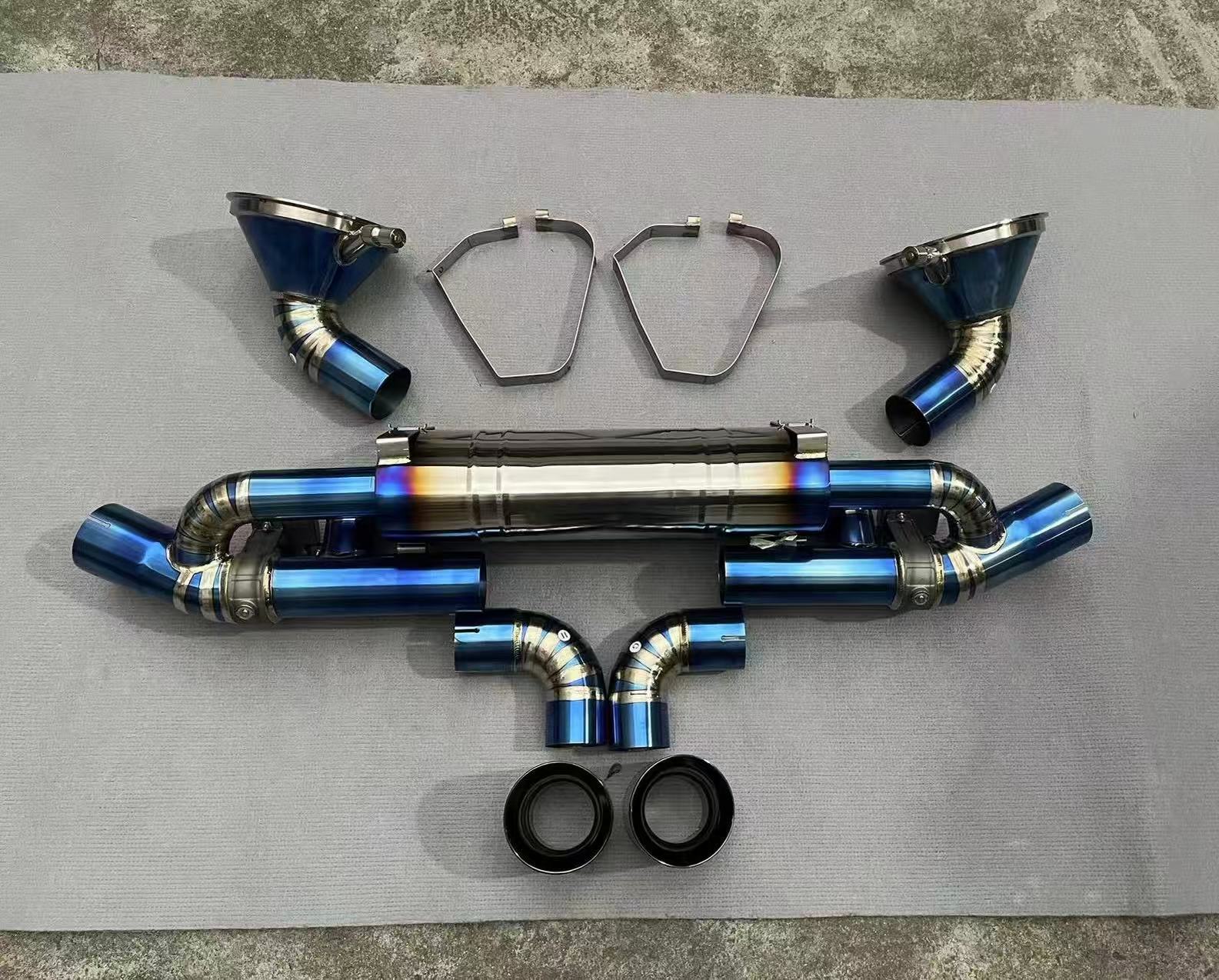 Porsche 992.2 GT3 Titanium Exhaust Cat-Back (with valve )